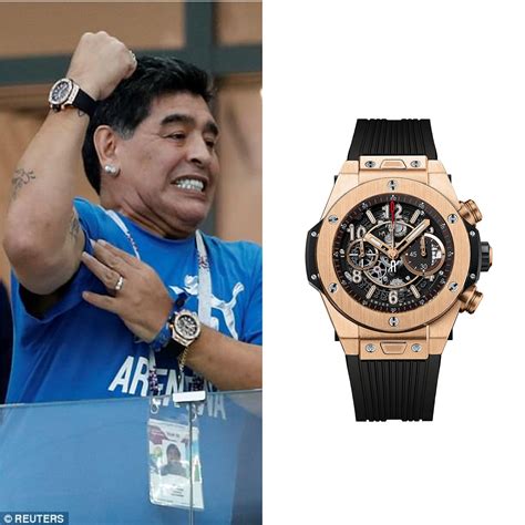 maradona watches.